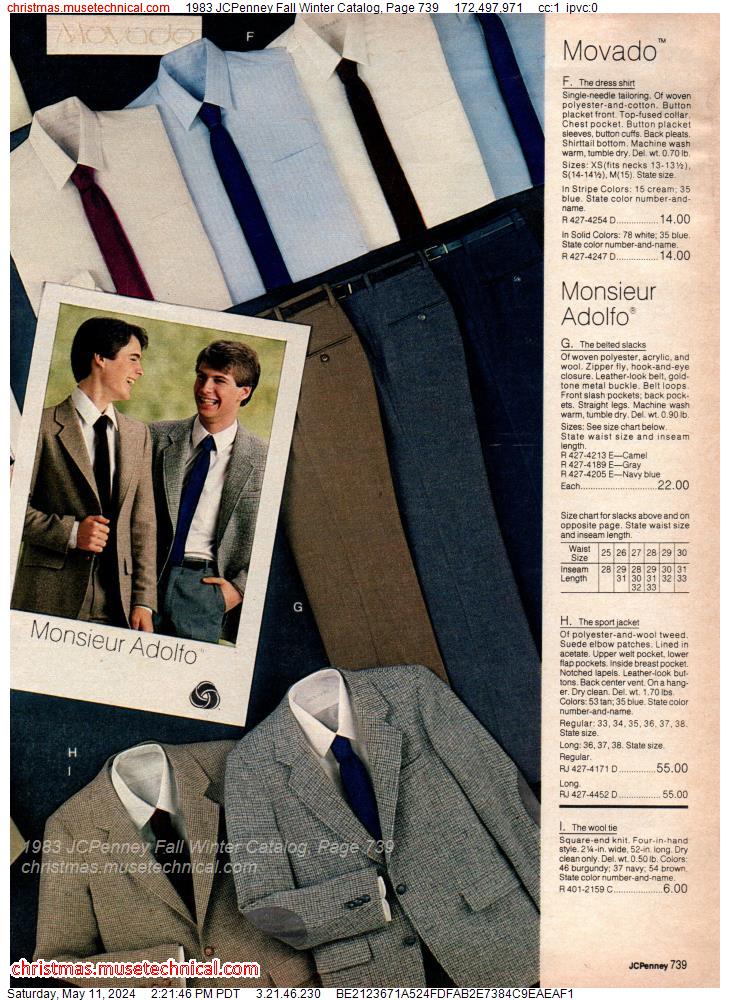 1983 JCPenney Fall Winter Catalog, Page 739