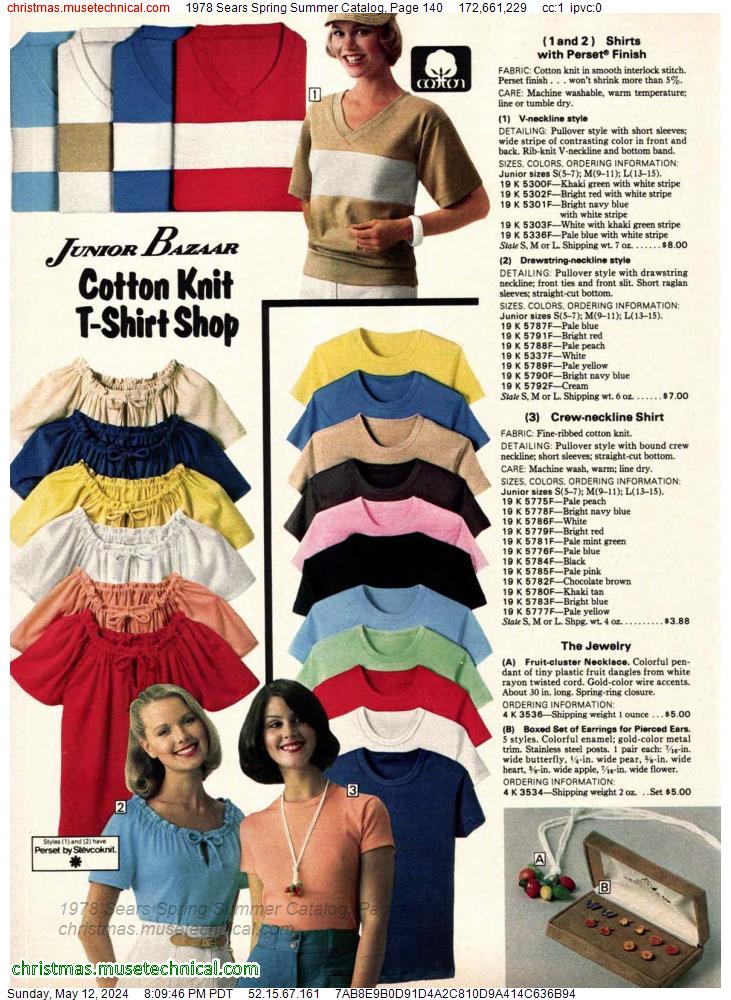 1978 Sears Spring Summer Catalog, Page 140