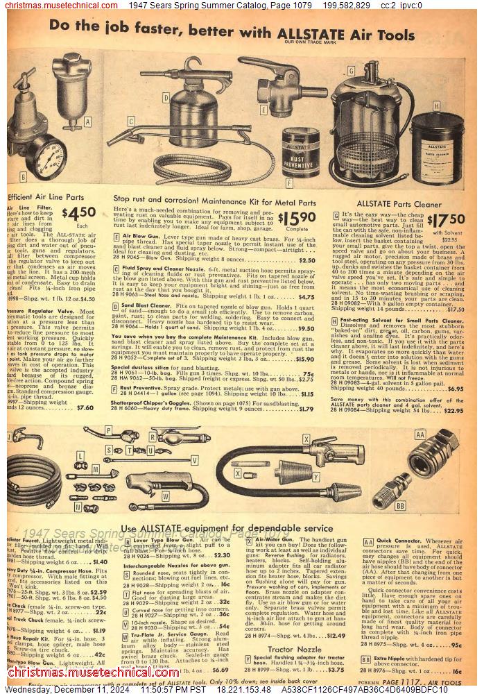 1947 Sears Spring Summer Catalog, Page 1079