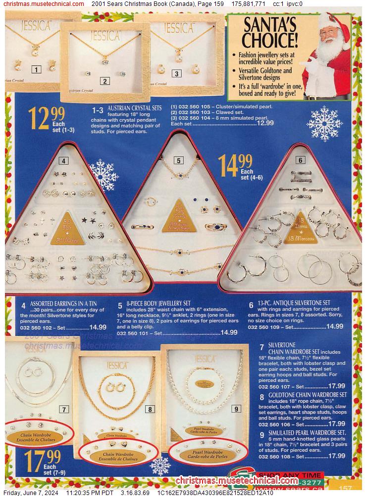 2001 Sears Christmas Book (Canada), Page 159