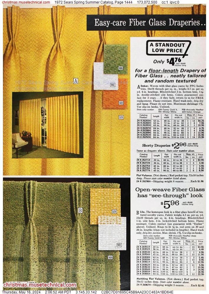 1972 Sears Spring Summer Catalog, Page 1444