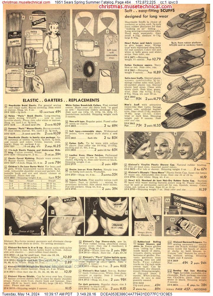 1951 Sears Spring Summer Catalog, Page 464