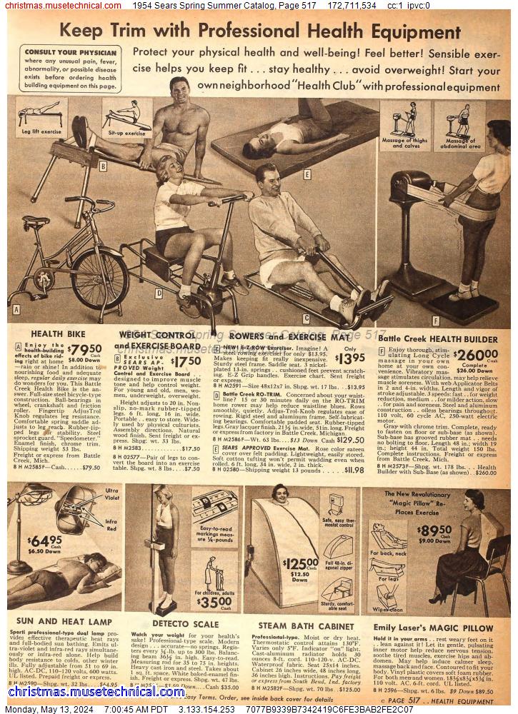 1954 Sears Spring Summer Catalog, Page 517