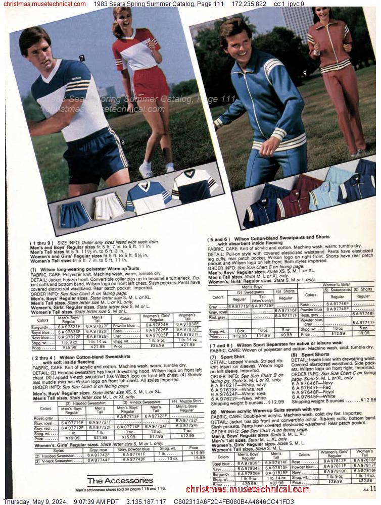 1983 Sears Spring Summer Catalog, Page 111