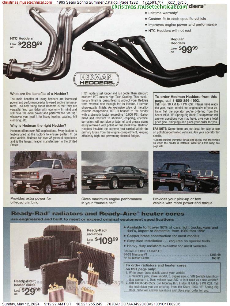 1993 Sears Spring Summer Catalog, Page 1282