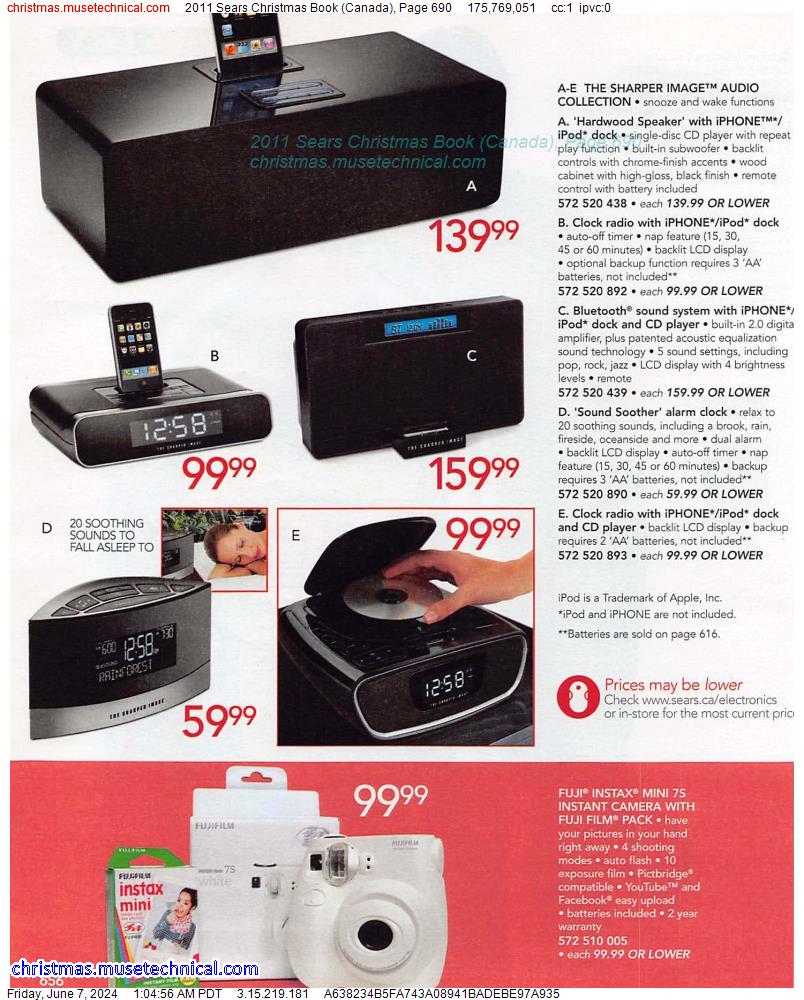 2011 Sears Christmas Book (Canada), Page 690