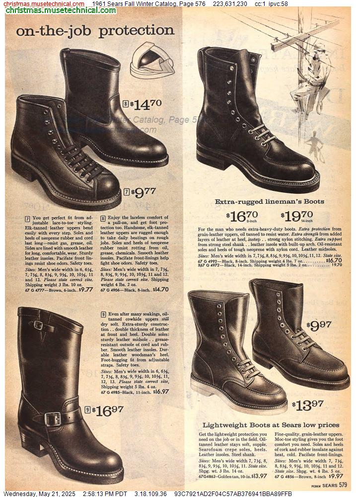 1961 Sears Fall Winter Catalog, Page 576