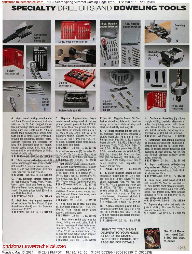 1993 Sears Spring Summer Catalog, Page 1215