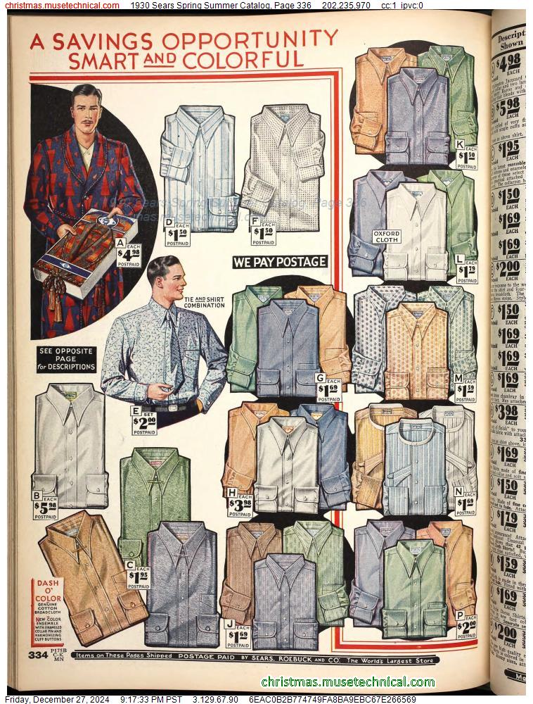 1930 Sears Spring Summer Catalog, Page 336