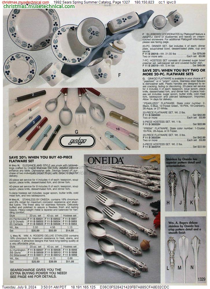 1992 Sears Spring Summer Catalog, Page 1327