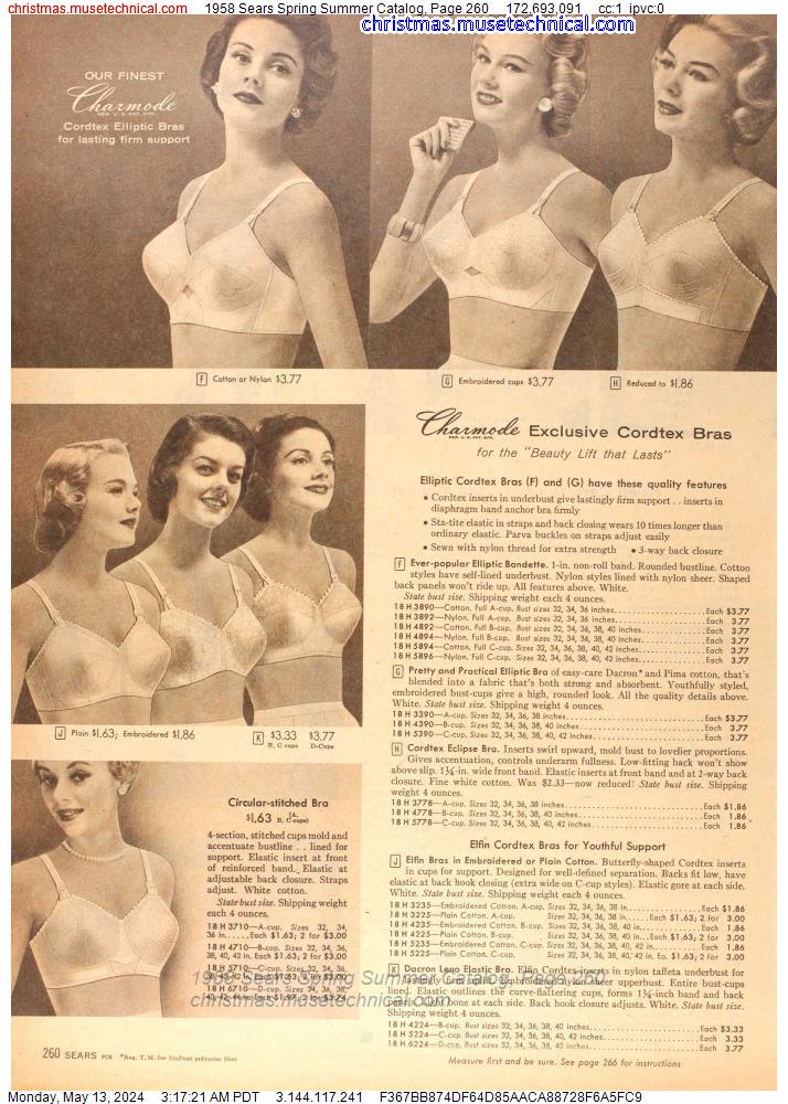 1958 Sears Spring Summer Catalog, Page 260