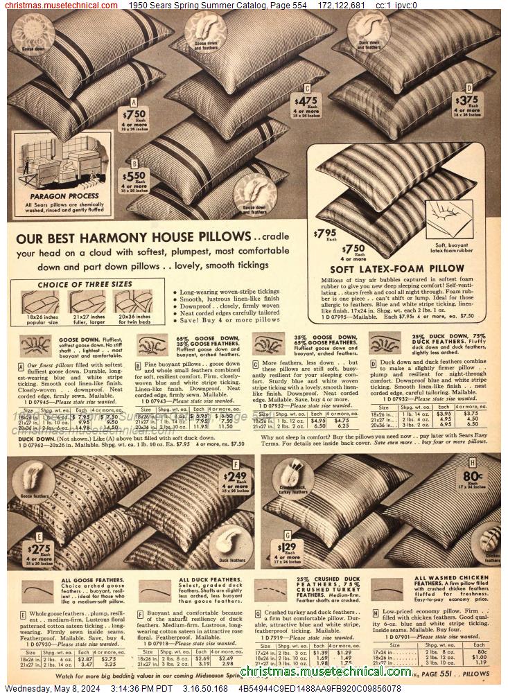 1950 Sears Spring Summer Catalog, Page 554