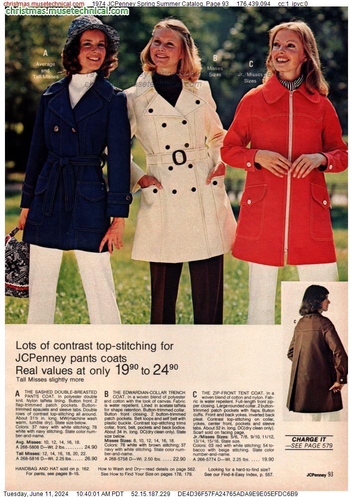 1974 JCPenney Spring Summer Catalog, Page 93