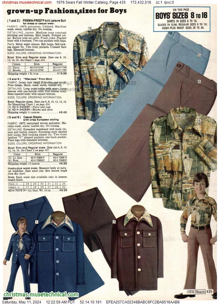 1976 Sears Fall Winter Catalog, Page 435