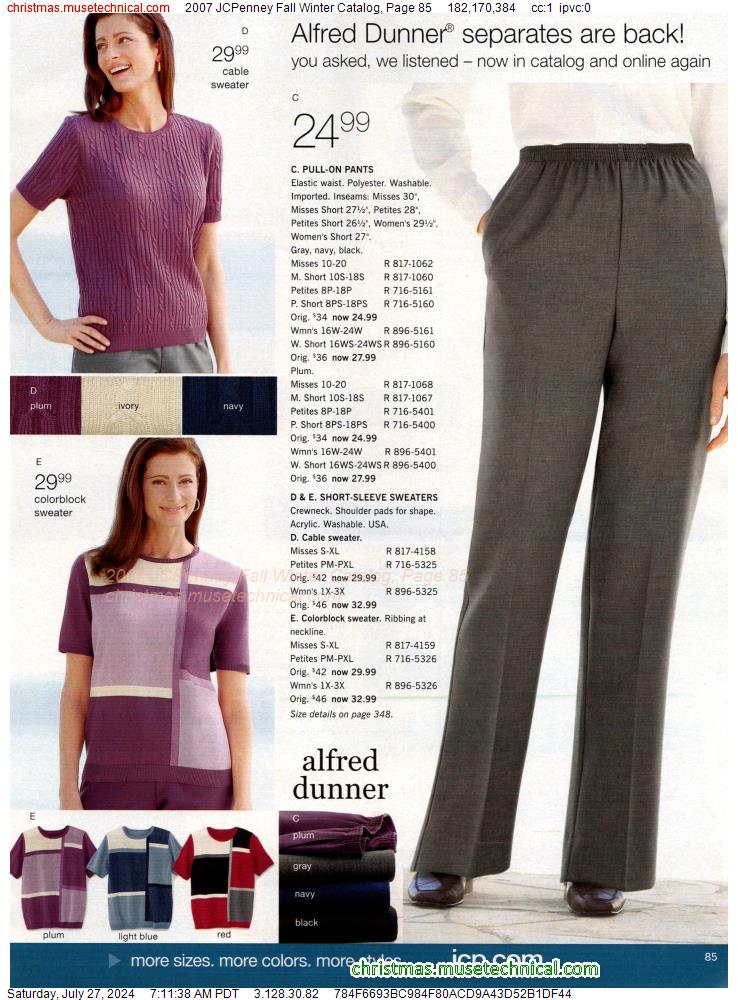 2007 JCPenney Fall Winter Catalog, Page 85