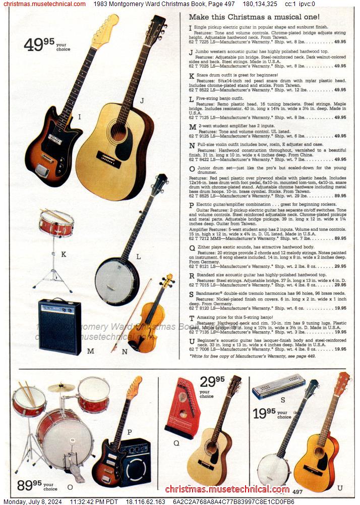 1983 Montgomery Ward Christmas Book, Page 497