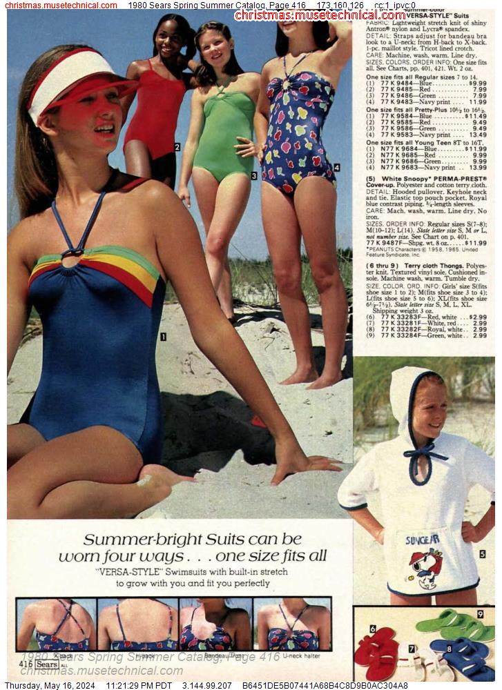 1980 Sears Spring Summer Catalog, Page 416