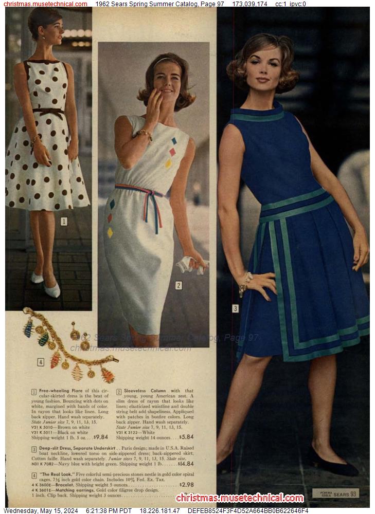 1962 Sears Spring Summer Catalog, Page 97