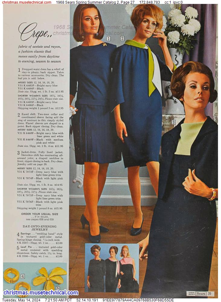 1968 Sears Spring Summer Catalog 2, Page 27