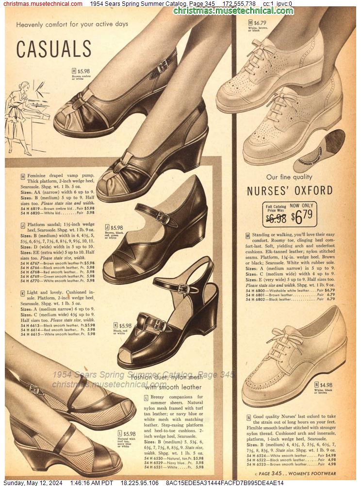 1954 Sears Spring Summer Catalog, Page 345