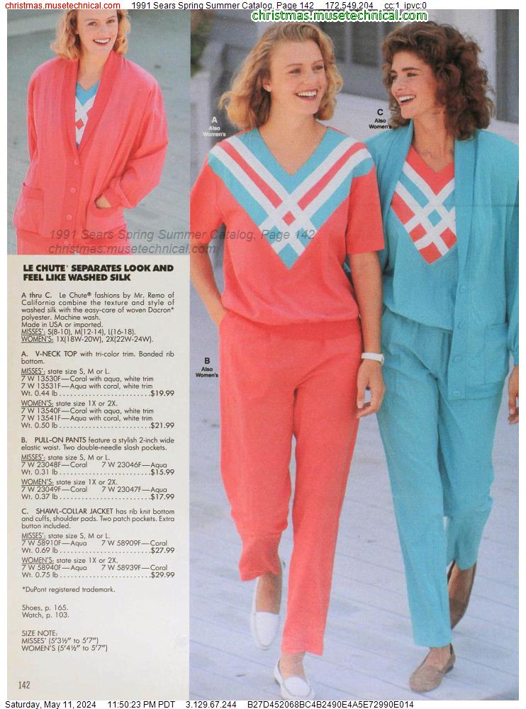 1991 Sears Spring Summer Catalog, Page 142