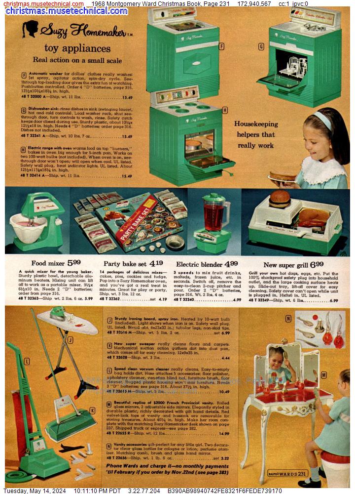 1968 Montgomery Ward Christmas Book, Page 231