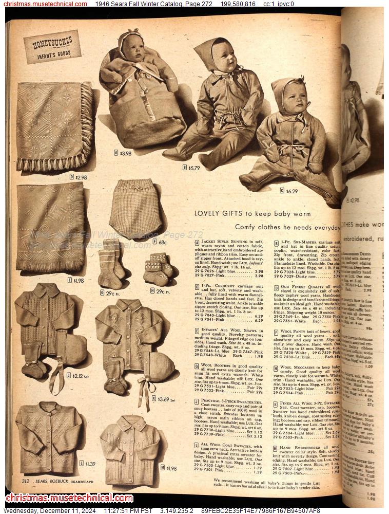 1946 Sears Fall Winter Catalog, Page 272