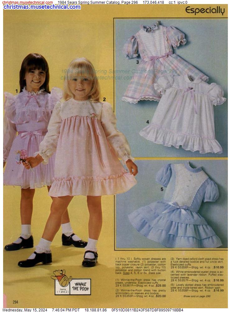 1984 Sears Spring Summer Catalog, Page 296