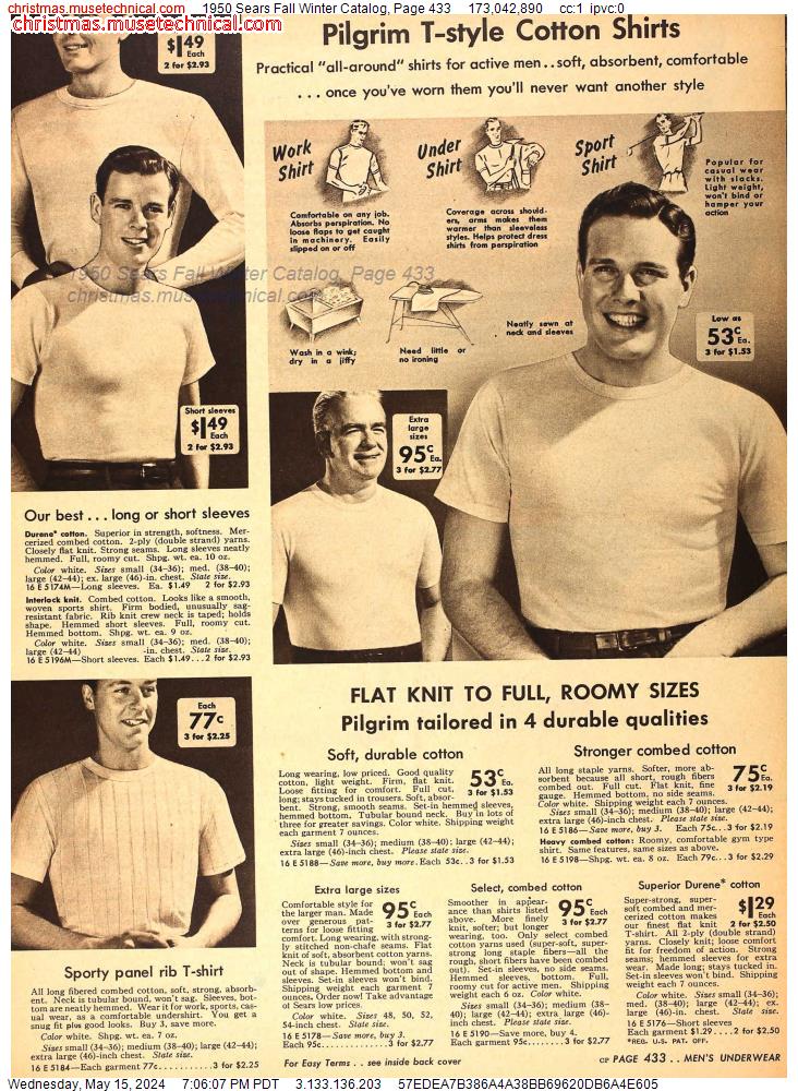 1950 Sears Fall Winter Catalog, Page 433