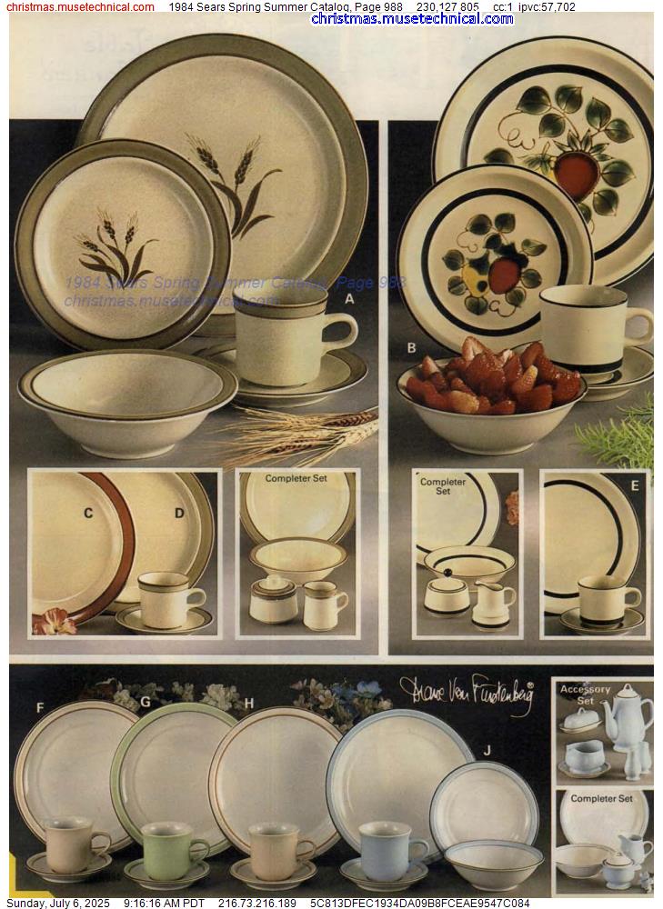 1984 Sears Spring Summer Catalog, Page 988