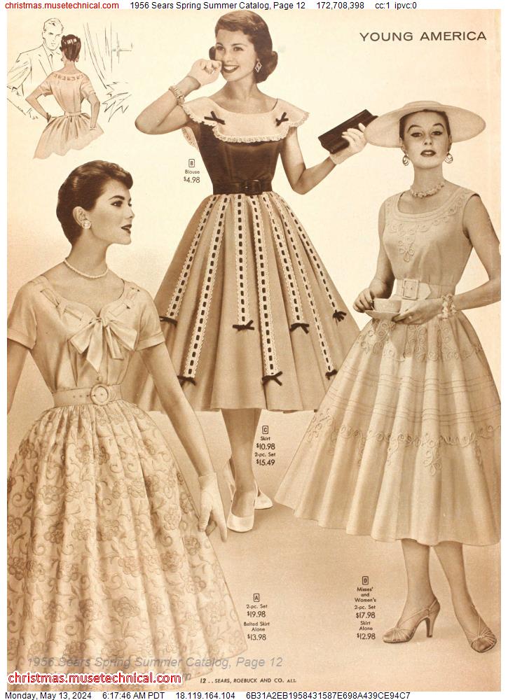1956 Sears Spring Summer Catalog, Page 12