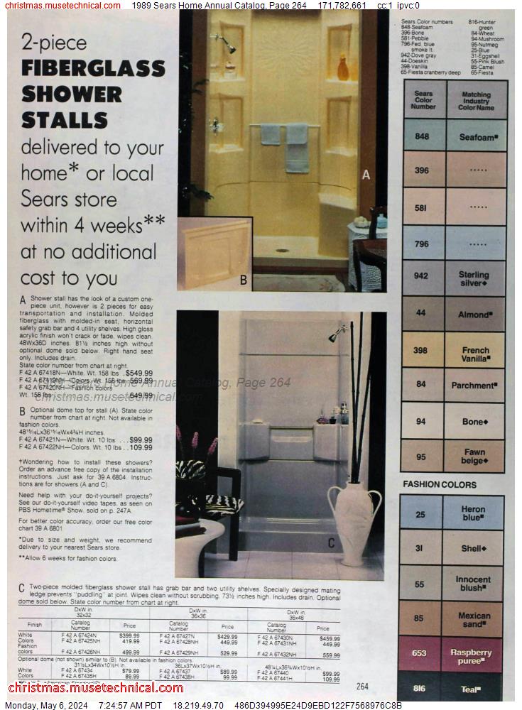1989 Sears Home Annual Catalog, Page 264