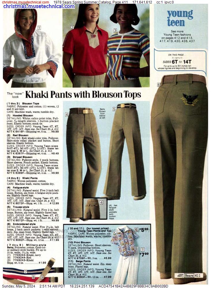 1978 Sears Spring Summer Catalog, Page 411
