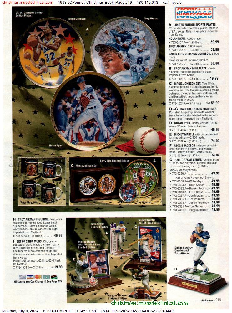 1993 JCPenney Christmas Book, Page 219