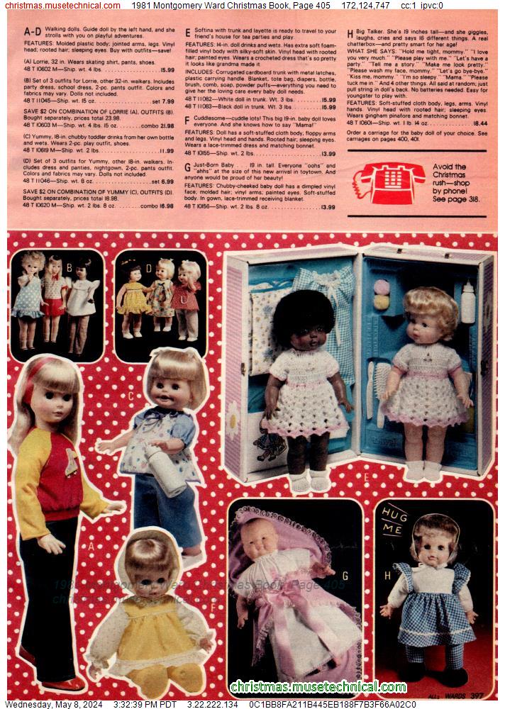 1981 Montgomery Ward Christmas Book, Page 405