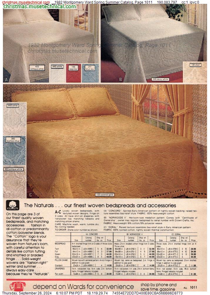 1982 Montgomery Ward Spring Summer Catalog, Page 1011