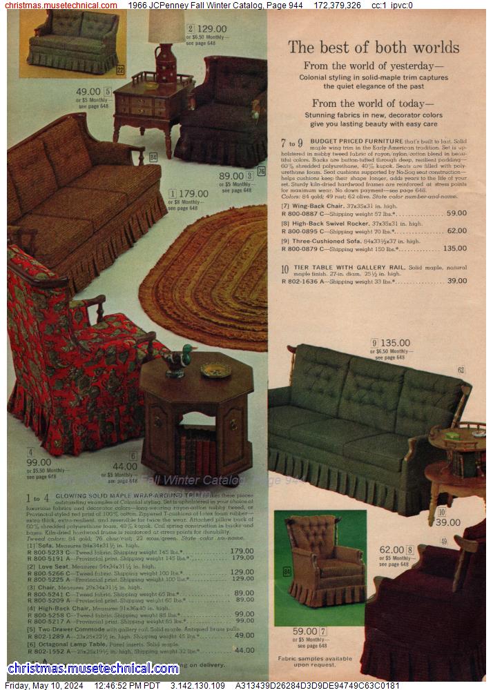 1966 JCPenney Fall Winter Catalog, Page 944