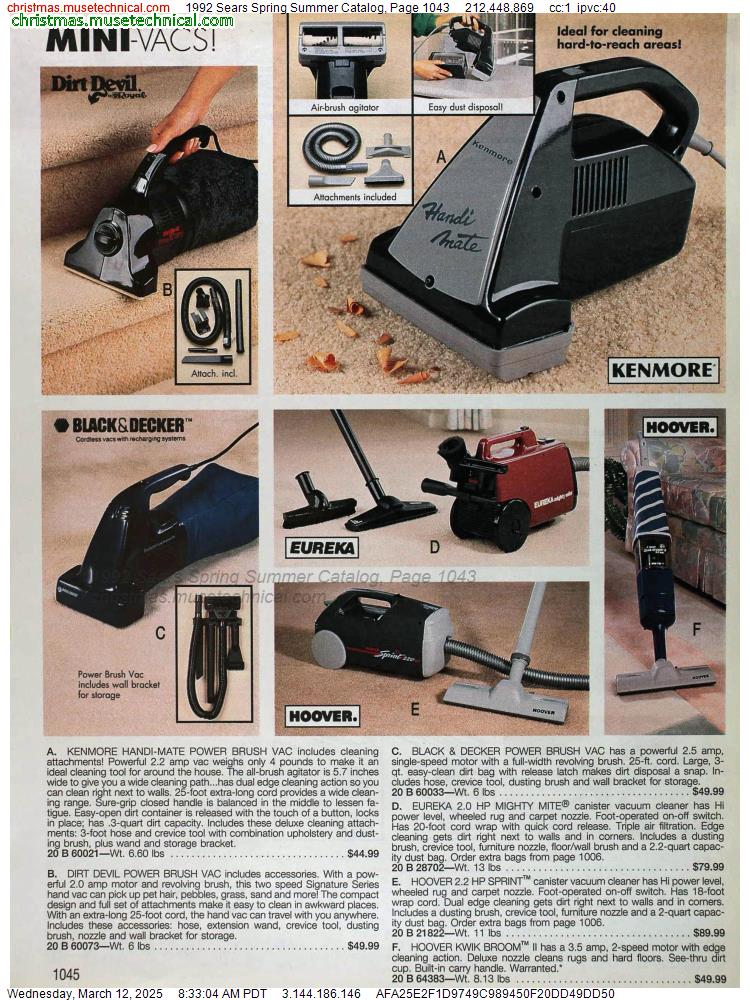 1992 Sears Spring Summer Catalog, Page 1043