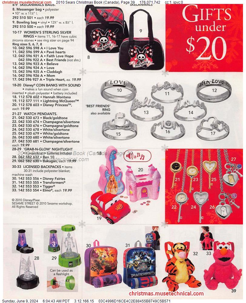 2010 Sears Christmas Book (Canada), Page 39