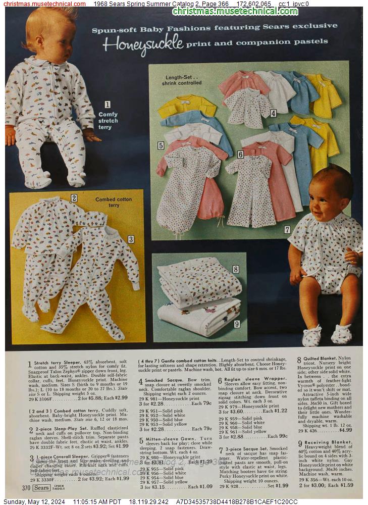 1968 Sears Spring Summer Catalog 2, Page 366