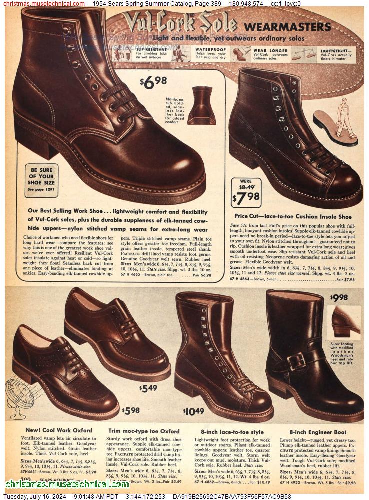 1954 Sears Spring Summer Catalog, Page 389