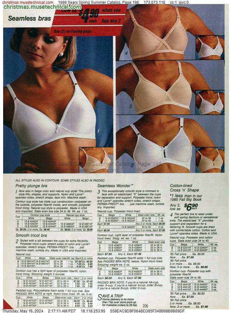 1986 Sears Spring Summer Catalog, Page 196