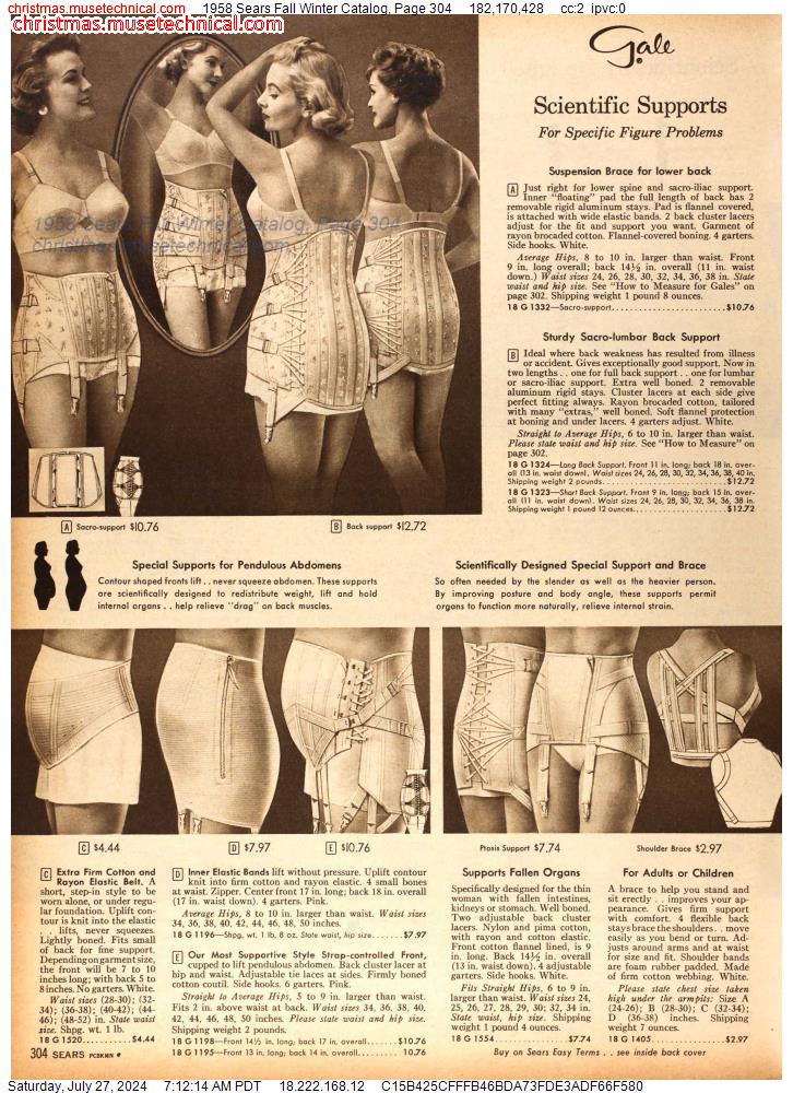 1958 Sears Fall Winter Catalog, Page 304