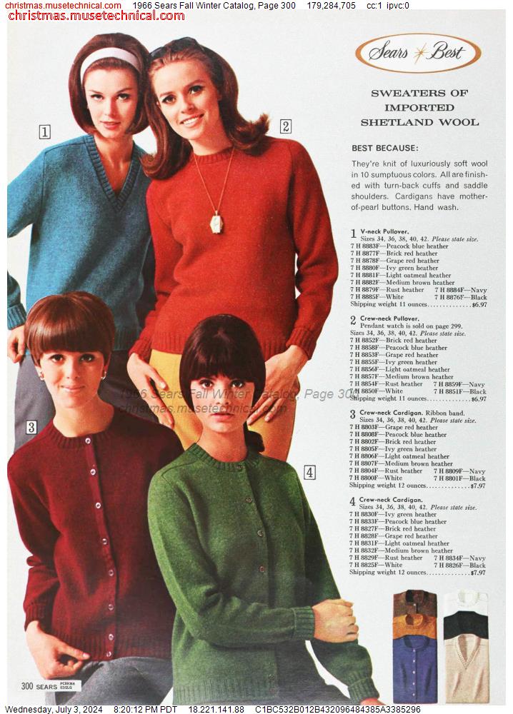 1966 Sears Fall Winter Catalog, Page 300