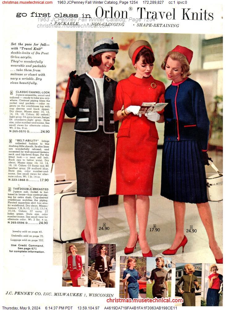 1963 JCPenney Fall Winter Catalog, Page 1254