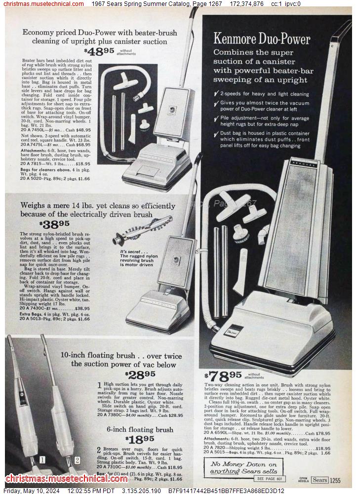 1967 Sears Spring Summer Catalog, Page 1267