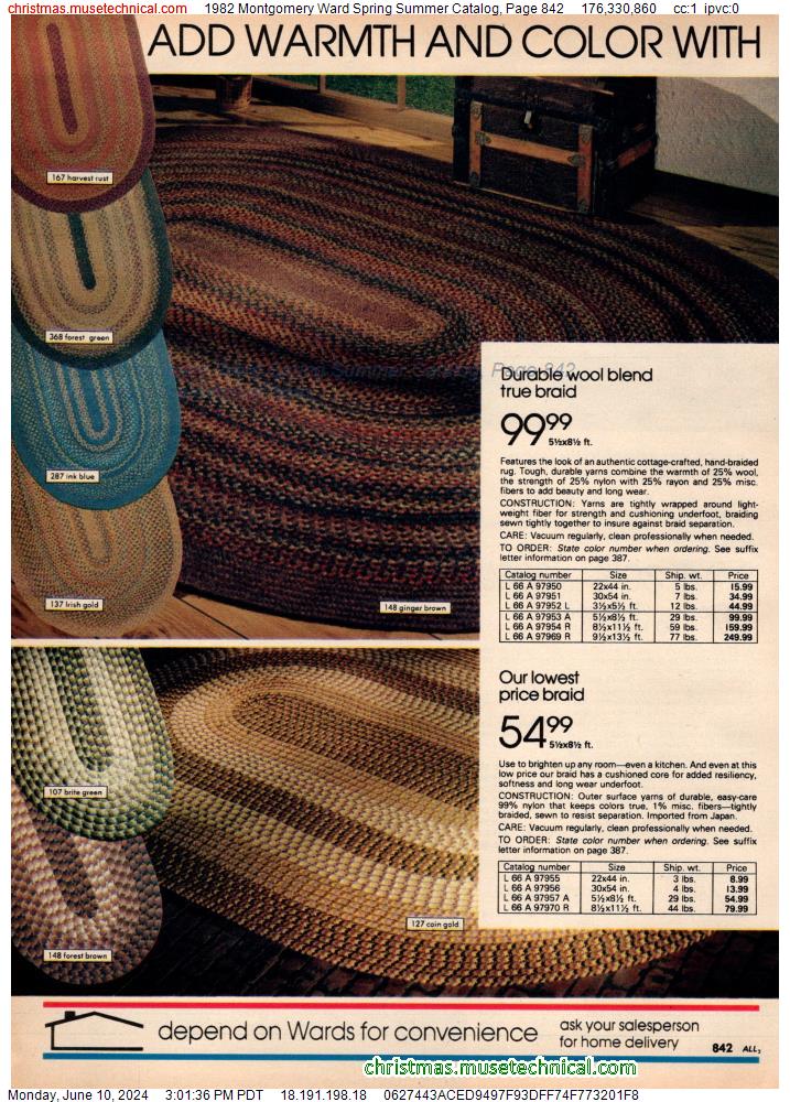 1982 Montgomery Ward Spring Summer Catalog, Page 842