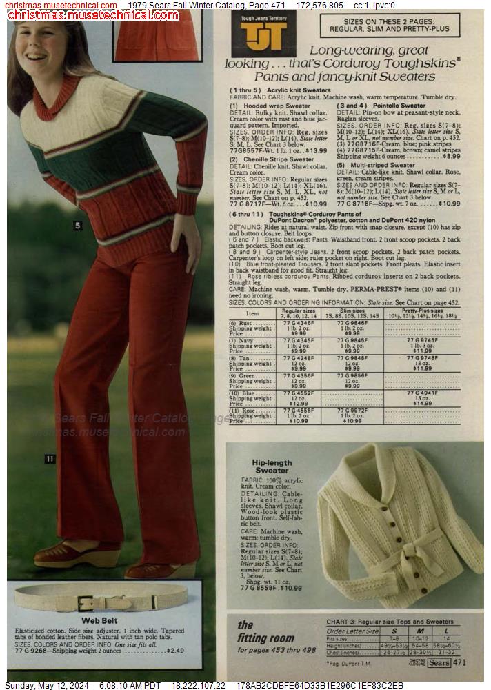 1979 Sears Fall Winter Catalog, Page 471