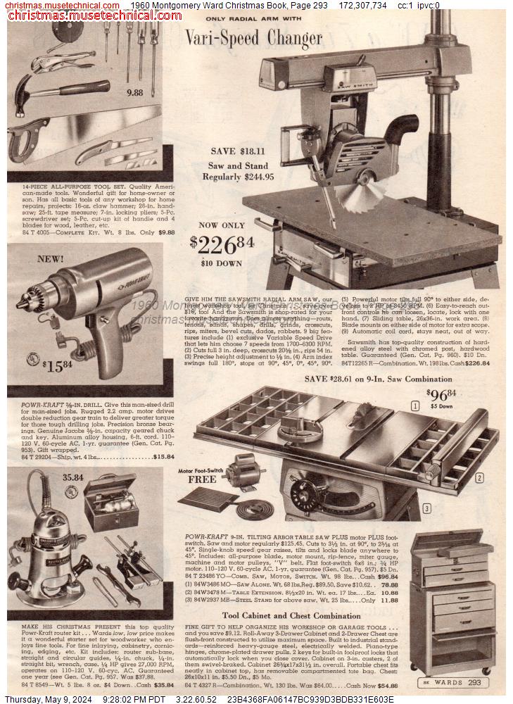 1960 Montgomery Ward Christmas Book, Page 293