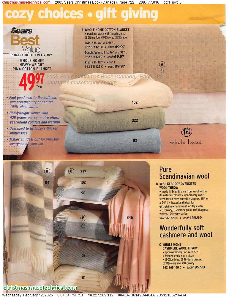 2005 Sears Christmas Book (Canada), Page 722